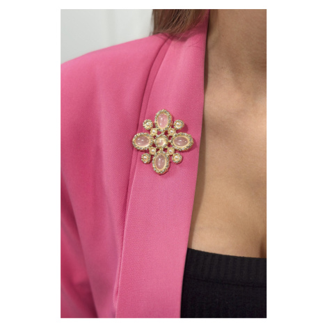 Floral brooch 2 white