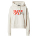 Superdry Mikina  hnedá / oranžovo červená / šedobiela