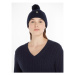 Tommy Hilfiger Čiapka Th Evening Pompom Beanie AW0AW15390 Tmavomodrá