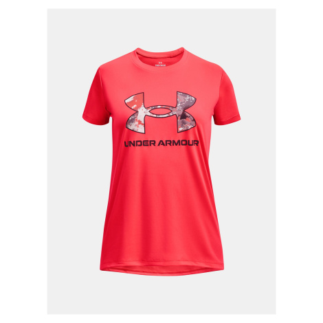 Under Armour T-Shirt UA Tech Print BL SSC-RED - Girls