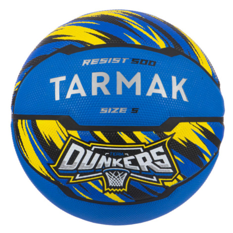 Basketbalová lopta R500 veľkosť 5 na začiatky pre deti do 10 rokov modrá TARMAK