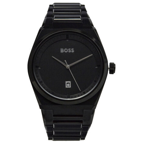 Boss Hodinky Steer 1513994 Čierna Hugo Boss