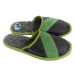 Pánske kožené zelené papuče ILO