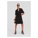 Šaty Karl Lagerfeld Wrap Dress Black