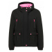 MYMO Zimná bunda  ružová / čierna