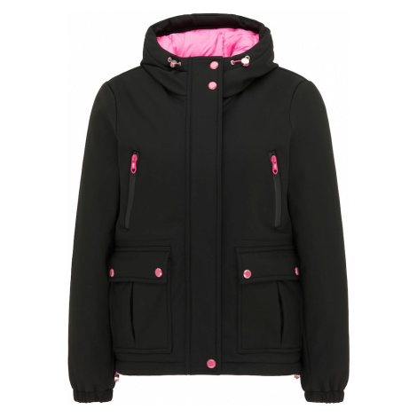 MYMO Zimná bunda  ružová / čierna