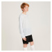 Detský futbalový dres s dlhým rukávom Viralto Club biely