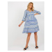 Women's Boho Dress with 3/4 Sleeves Sublevel - Multicolored