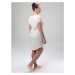 Loap Bugatela Dámske šaty CLW2477 White