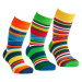 SOCKS4FUN Zimné ponožky W-3137-pruhy-1 k.1