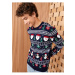 LC Waikiki Men's Crew Neck Long Sleeve Christmas Theme Knitwear Sweater