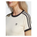 Adidas Tričko 3-Stripes Slim T-Shirt IC5463 Béžová