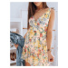 Svetloružové šaty s motívom kvetín EY1589