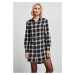 Women's cotton shirt dress black/white