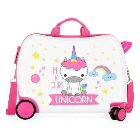 Detský cestovný kufor na kolieskach / odrážadlo LITTLE ME UNICORN, 34L, 4749864