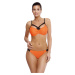 ORANŽOVÉ BIKINY S ČIERNYMI PÁSIKMI ELECTRA PAPAYA M-542 (4)