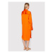Birgitte Herskind Košeľové šaty Barba 4422370 Oranžová Oversize