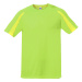 Starworld Unisex kontrastné športové tričko SW309 Fluorescent Green
