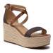 MICHAEL Michael Kors Espadrilky Serena Wedge Espadrille 40S2SEMS1B Hnedá