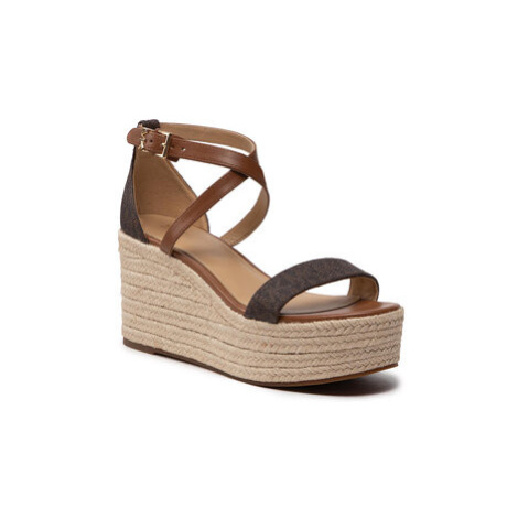 MICHAEL Michael Kors Espadrilky Serena Wedge Espadrille 40S2SEMS1B Hnedá