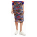 Desigual Midi sukňa Vila 23SWFK11 Farebná Slim Fit