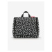 Sivo-čierna vzorovaná kozmetická taška Reisenthel Toiletbag XL Signature Black