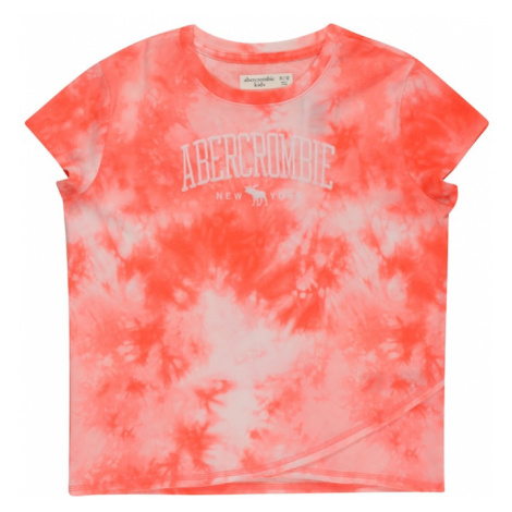 Abercrombie & Fitch Tričko 'MAY'  svetlosivá / koralová