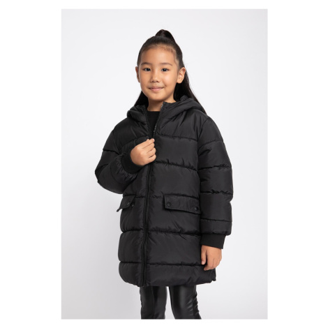 DEFACTO Girl's Water Repellent Hooded Puffer Jacket