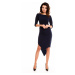 Awama Woman's Dress A131 Navy Blue