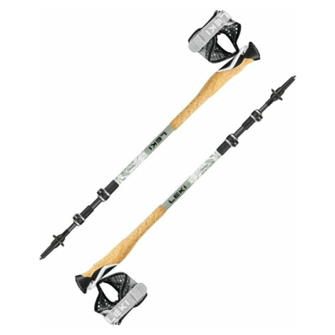 Leki Cross Trail Carbon White/Envy/Black 100 - 135 cm Turistické palice