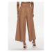 Pinko Culottes nohavice Poseidone 103006 A1N3 Hnedá Relaxed Fit