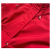 Červeno-šedá obojstranná dámska bunda parka (XW581X)