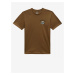 Men's brown T-shirt with print VANS Camp Site - Men's
