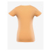 Oranžové dámske tričko z organickej bavlny ALPINE PRO TERMESÁ