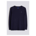 SVETER GANT D1. COTTON CASHMERE C-NECK EVENING BLUE