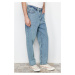 Trendyol Blue Wide Leg Jeans Loose Denim Trousers