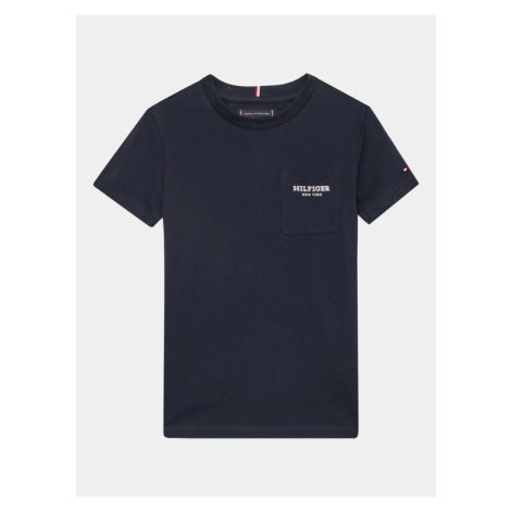 Tommy Hilfiger Tričko Essential KB0KB08354 D Tmavomodrá Regular Fit