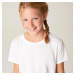 Bavlnené dievčenské tričko biele