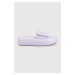 Šľapky Steve Madden Swoosh dámske, fialová farba, na platforme, SM11002446