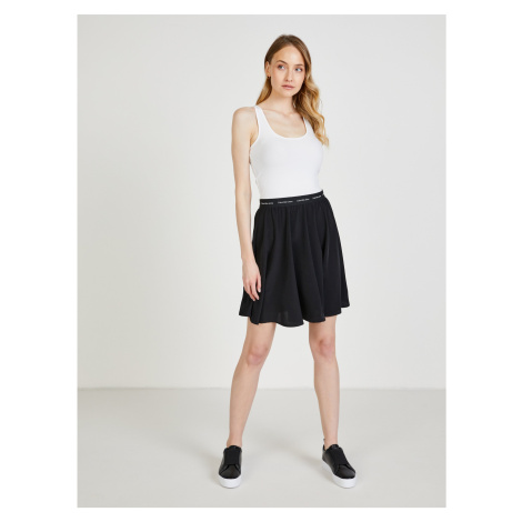 Bielo-čierne dámske šaty Calvin Klein Jeans