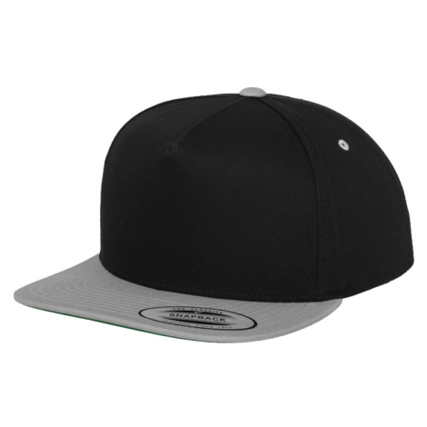 Classic 5 Panel Snapback Blk/Silver