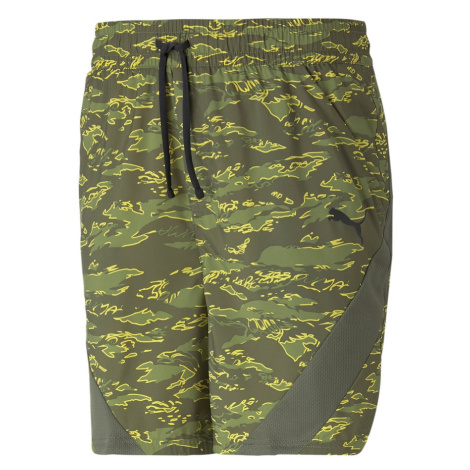 PUMA Športové nohavice 'Concept'  žltá / zelená / kaki