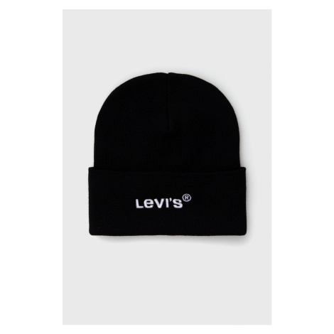 Čiapka Levi's D5548.0006-59, čierna farba Levi´s