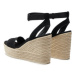 Calvin Klein Jeans Espadrilky Wedge Sandal Su Mg Btw YW0YW01026 Čierna