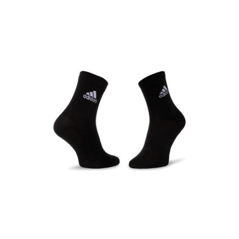 Adidas Súprava 3 párov vysokých ponožiek unisex Light Crew 3pp DZ9394 Čierna