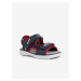 Červeno-modré chlapčenské sandále Geox Maratea