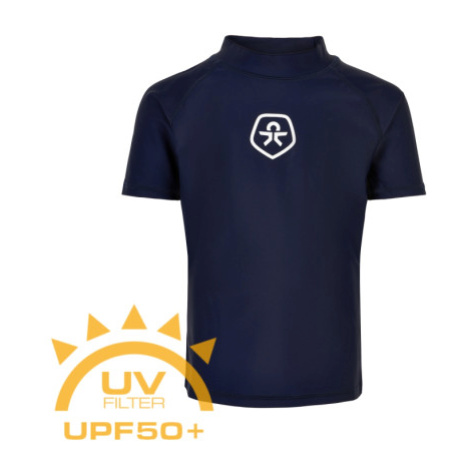 Chlapčenské tričko na kúpanie COLOR KIDS T-shirt solid UPF 50+, dress blues