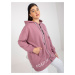 TMAVORUŽOVÁ MIKINA NA ZIPS -RV-BL-8302.78-DARK PINK