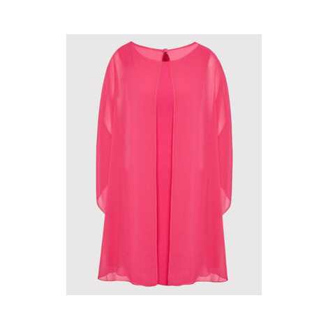 Rinascimento Koktejlové šaty CFC0108684003 Ružová Slim Fit