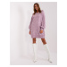 Light purple oversize knitted dress